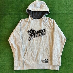 Men's Vintage Y2K AND1 Basketball‎ Embroidered Hoodie Size 2XL